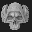 untitled.26.jpg Anillo de calavera con alas Modelo 3D