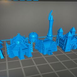 IMG_7309.jpg STL file Set of Warcraft inspired building (6 stl files)・3D print design to download