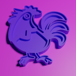 chicken.png Archivo STL Cortapastas de gallo・Idea de impresión 3D para descargar