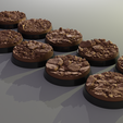 ovw.png 10x 32mm base with stoney barren ground (+toppers)