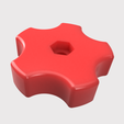 1-4-round-knob-top.png 1/4-20 knob 2 inch diameter (new design)