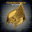 3.jpg Hawkman Helmet From DC Comics - Fan Art 3D print model