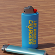 LosAngelesChargers2.png Los Angeles Chargers Bic Lighter Case