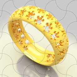 NAvd01.png STL file Fine Jewelry, Christmas Ring 01・Model to download and 3D print