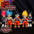 CGImages18.png Dragon Ball Z Goku Black MultiColor Flexi Print-In-Place + figure & keychain