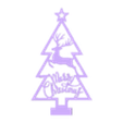 merry_christmas.stl Christmas tree decoration