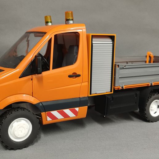 Bruder Sprinter Komplett-Umbau mit automatisch öffnenden Kipper