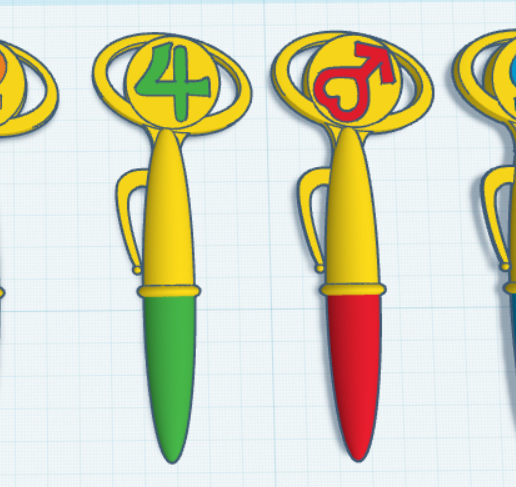 Sailor Moon Mercury Mars Jupiter Venus Inner Henshin Pen Transformation