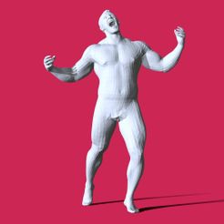 m_00000.jpg Free STL file Miniature Pose Character C199・3D printing template to download, Characters