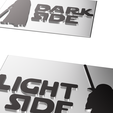 78e803a0-2dee-413d-a557-c690fa8e90f1.png Star wars dark side and light side LIGHT SWITCH decor - 2D - wall art