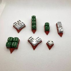 _4919.jpg Warhammer Wound Tracker 12mm D6 Dice