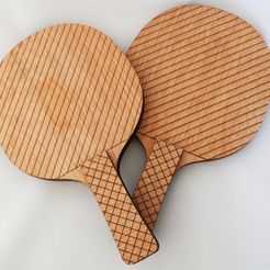 e5a3810c47bb7d7310fcb657536b1eec_display_large.jpg Free 3D file Ping Pong Paddles (Laser Cut)・Model to download and 3D print