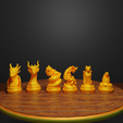 1.png Dragon Chess Set Dragon Character Chess Pieces