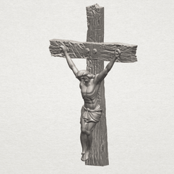 TDA0228 Jesus with cross (i) A00-.png Archivo 3D gratuito Jesús con la cruz 01・Design para impresora 3D para descargar, GeorgesNikkei