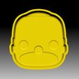 HomerSimpson-VACUUM-PIECE.jpg Fichier STL MOULE POUR BOMBE DE BAIN HOMER SIMPSON・Modèle à télécharger et à imprimer en 3D