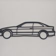 Décoration-murale-BMW-M3-E36-profil.jpg Wall Decoration BMW M3 E36 profile and 3/4 face