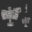 xmassss.png christmas Wishes Text 3D sign board Miniature