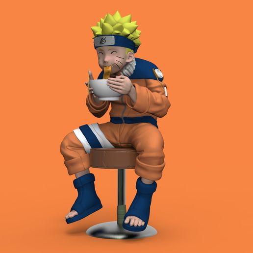 Naruto Eating Ramen 🍜 - AI Generated Artwork - NightCafe
