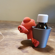 Capture d’écran 2017-10-13 à 15.11.36.png Free STL file Cup holder man 2・3D print design to download