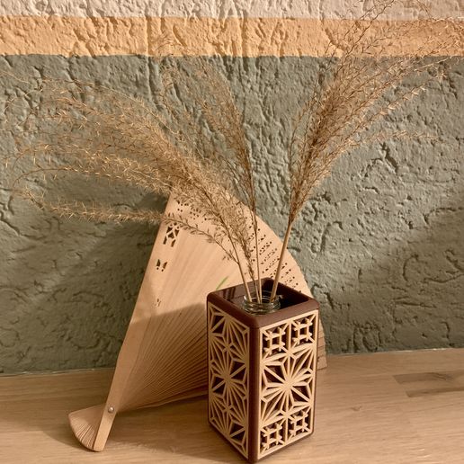 📦 Kumiko box cube pen holder decoration gift box・ 3D File