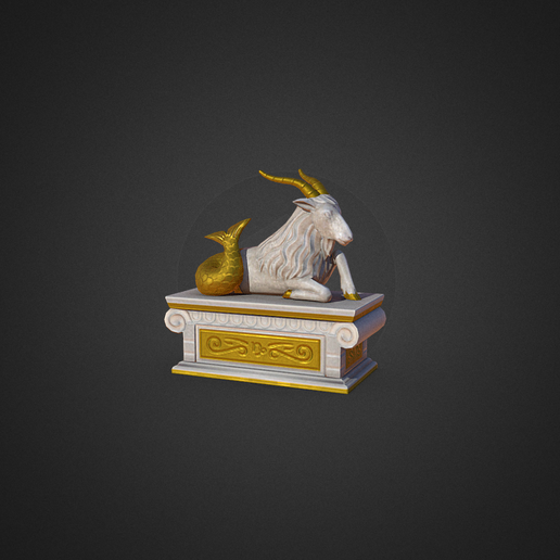 Animal Crossing New Horizons Zodiac Capricornus 3D model preview