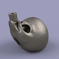 Calavera_Alien_Adaptador_Cachimba_Sliced_2_full.png STL file Alien skull hookah Shisha mouthpiece Adaptador cachimba・3D printing model to download, onasiis