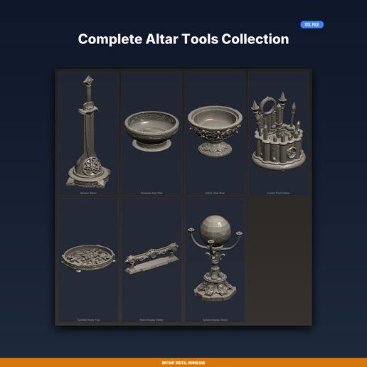 Complete Altar Tools Collection - 7-Model STL Bundle