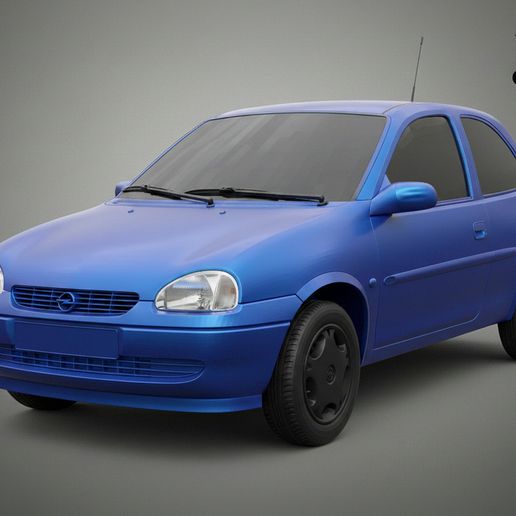 Opel Corsa B – 3-Door Hatchback 1998 STL 3D Print Model