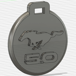 Mustang-3.png Pendentif porte clé Mustang 4 / Mustang 4 Key ring ornament