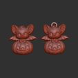 cute-bat-sitting-in-big-pumpkin-20.jpg hallowen cute bat sitting in big pumpkin decor