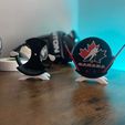 image-with-base-2.jpeg Hockey Puck Display Stand-Hockey Trophy-Sports Display Stand -STL-Digital Download