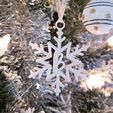 BSnowflakeInitialGiftTagOrnamentOnTree.jpg Letter H - Snowflake Initial Gift Tag Ornament