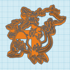 006-Gigantamax-Charizard.png Файл STL Покемон: Гигантамакс Чаризард Вырезалка для печенья・3D-печатная модель для загрузки