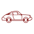 car.png STL file Porsche 911 cookie cutter・Model to download and 3D print