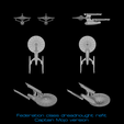 _preview-refit-federation.png Federation class dreadnought and derivatives: Star Trek starship parts kit expansion #15