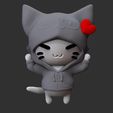 1g.jpg cat hooded keychain