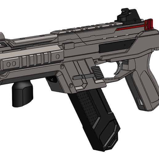 🔫 Apex Legends R99 Airsoft replica DEV KIT STEP model・ 3D File