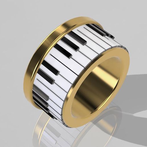 Piano ring - 3D model önizlemesi