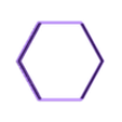 Hexagon~6.5in_depth_0.75in.stl Hexagon Cookie Cutter 6.5in / 16.5cm