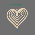 hearts-earrings-final.png Free STL file Hearts earring・3D printer model to download