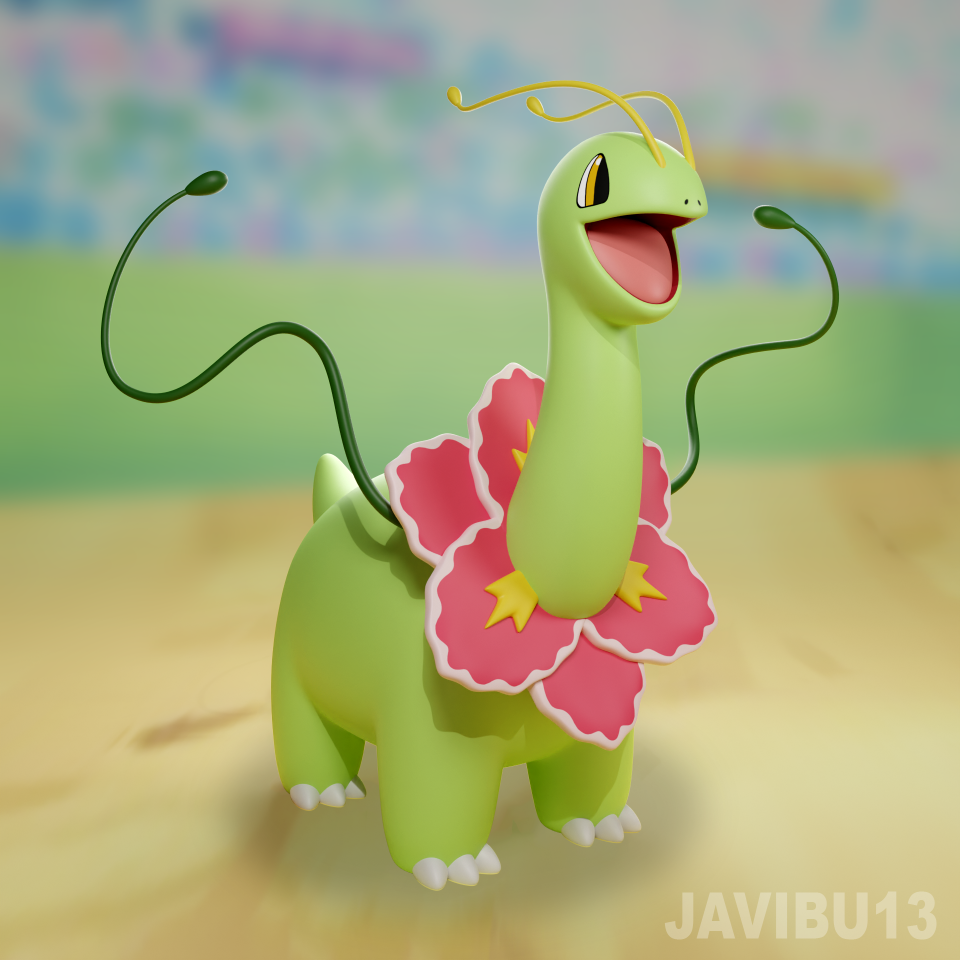 STL file Meganium Pokemon・3D printer design to download・Cults