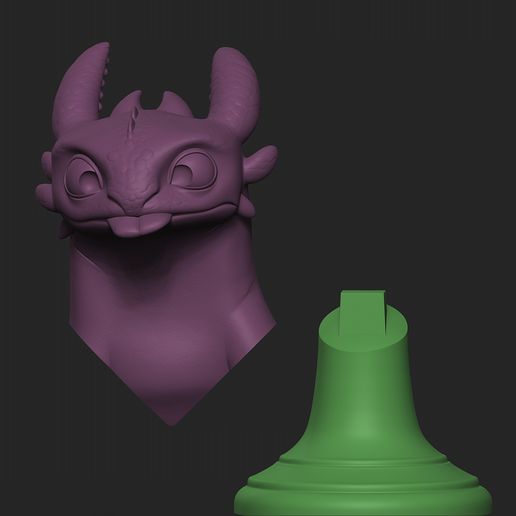 👤 Toothless Night Fury – Playful Bust STL・Free STL File for 3D printing ...