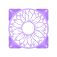 fan flor perfilado.stl 120mm flower-shaped fan shroud