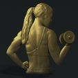 04.jpg Female Bodybuilder Bas Relief 3D Model