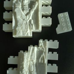 20200310_174739.jpg Free STL file Montini Reign of Sargon II Wall Set (Lego Compatible)・3D printing template to download, leftspin