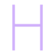 H.STL Alphabet and numbers 3D font "Geo