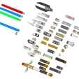 Custom-Saber1.png Kal Kestis Lightsaber | Build your Own Lightsaber Collection | Jedi Survivor | Modular Design 1000's of options | By CC3D