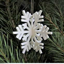 SNOWFLAKE-2.png Archivo STL decoración navideña/de copos de nieve・Objeto imprimible en 3D para descargar