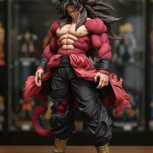 Goku SS4 STL – Dragon Ball GT Super Saiyan 4 Statue – 3D Printable Model for Resin & FDM