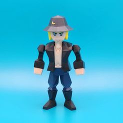 20230821_220528.jpg Fichier STL Evan Townshend de Final Fantasy VII Figurine Low Poly・Objet pour impression 3D à télécharger
